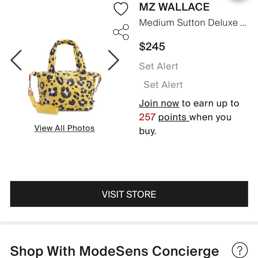 Deluxe Small Metro Tote
MZ WALLACE- Yellow Leopard